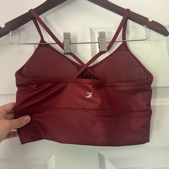 Glyder Premier Sports Bra - Oxblood Gloss - Picture 6 of 9